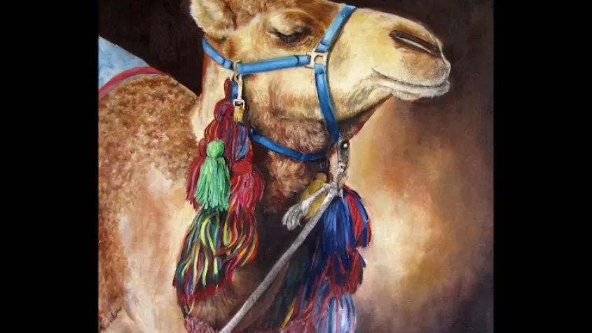 Camel Painting by Terry Lynn