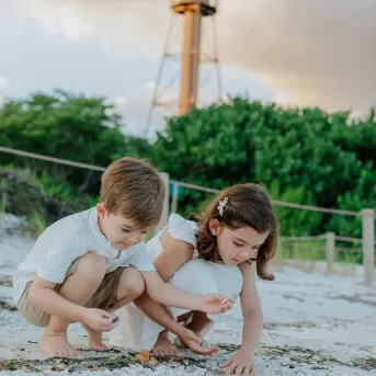 Sanibel Lighthouse Beach Family Children